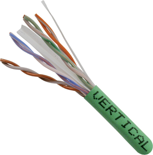 Vertical Cable | Cable Cat 6 4 PR 1000&#39; Green PB