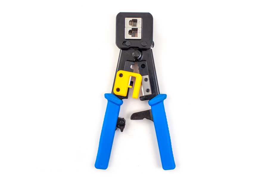 Vertical Cable - RJ45 Crimp  Tool Feed Through With 