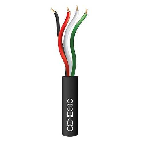 GENESIS CABLE | Cable 22/4 SOL 500&#39; Black CP