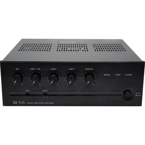 TOA | Amplifier/Mixer 480W Mic/tel/Aux/PGM 5 Inp.