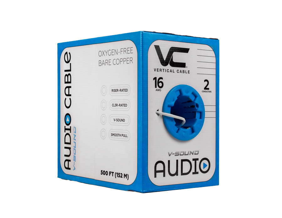 Vertical Cable - Cable 16/2 Stranded 500&#39; Pull Box White