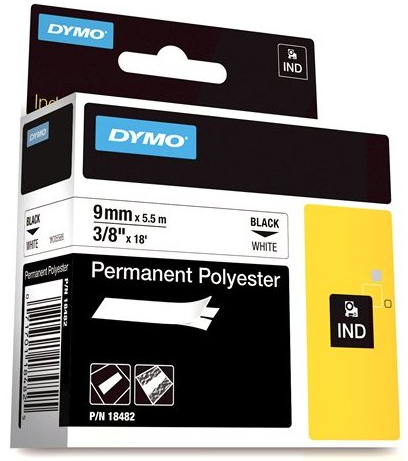 DYMO | RHINO 3/8&quot; White
Permanent Poly Labels