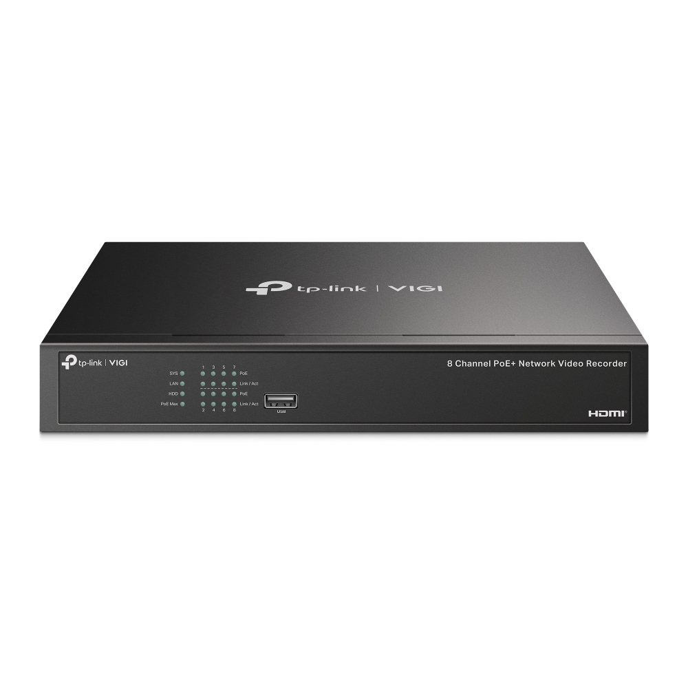 TP-LINK - VIGI 8 Channel NVR  PoE+ 1 SATA Max 16TB