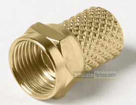 TRISTATE | Connector F
Twist-On RG6 Gold 10 Pk