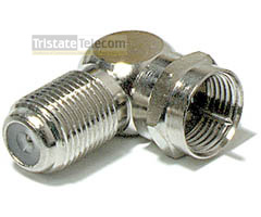 TRISTATE | Connector F L-Adapter Jack-Plug 10 Pk