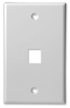 SCP | FACEPLATE, CLASSIC 1 PORT 1G WHITE 10 PK