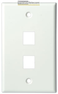 SCP | FACEPLATE, CLASSIC 2 PORT 1G WHITE 10 PK