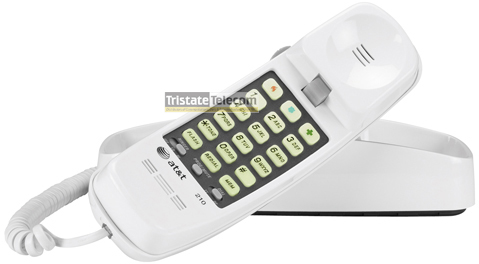 ATT | Single Line Wall Phone White Trimline