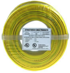 GENESIS CABLE | Cable 22/4 SOL
500&#39; Yellow CP