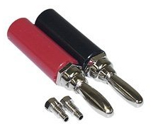 LIONBEAM | Banana Plugs Red &amp; Black Insulated