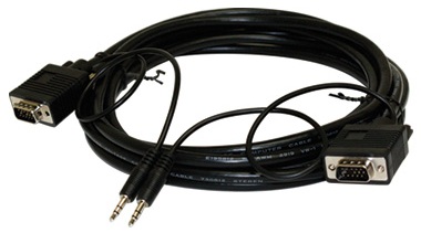 STEREN | Patch Cord VGA/SVGA M-M 12 FT W/Audio