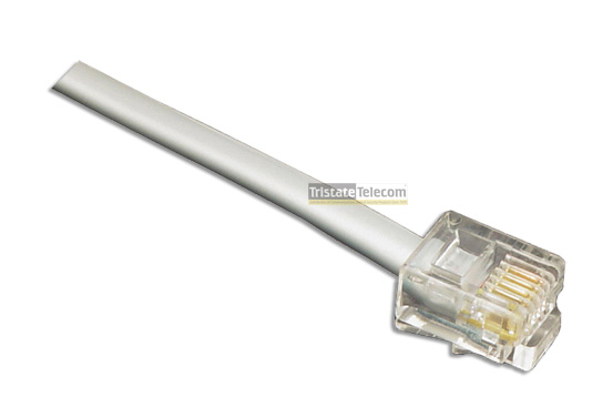 LIONBEAM | Line Cord 6P4C 18&quot;
Silver