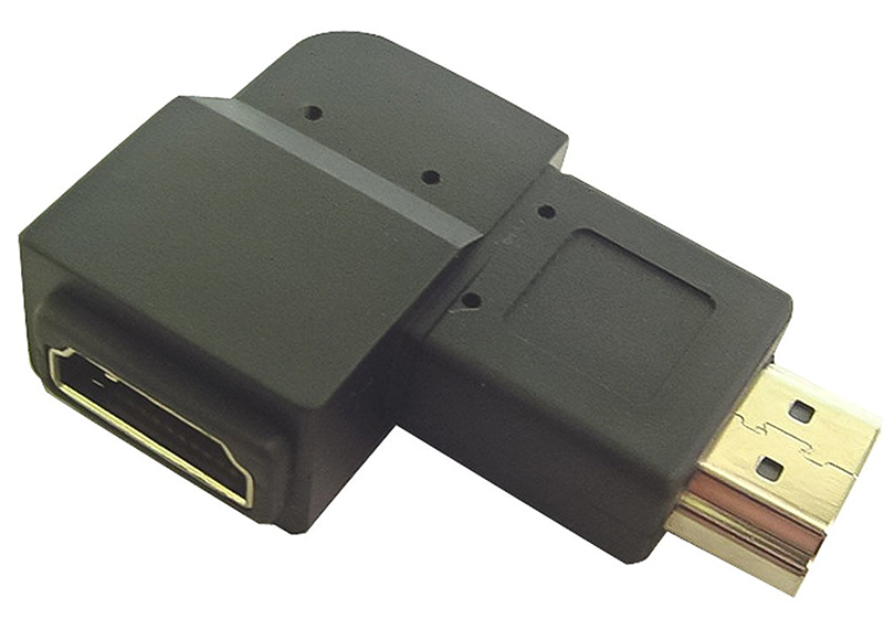 CALRAD | Right Angle HDMI Plug to HDMI Jack Adapt