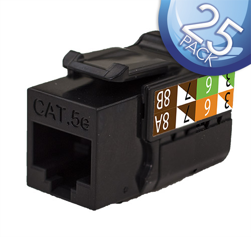 Vertical Cable | INSERT CAT 5
BLACK 25 PACK