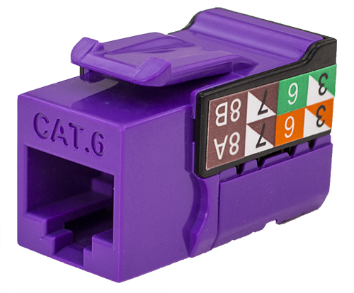 Vertical Cable | INSERT CAT 6 Purple 25 Pack