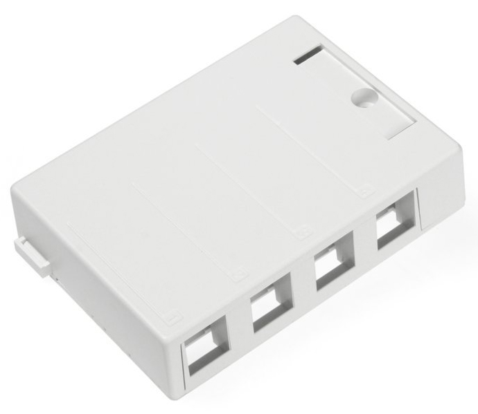 Leviton | Surface Mount Keystone 4 Port White