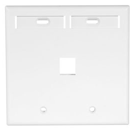 Leviton | Faceplate 1 PORT 2 Gang White W/ID