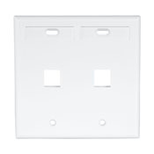 Leviton - Faceplate 2 PORT 2 Gang White W/ID