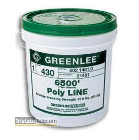 TEMPO COMMUNICATIONS | Poly Line 6500&#39; W/Green Trace r