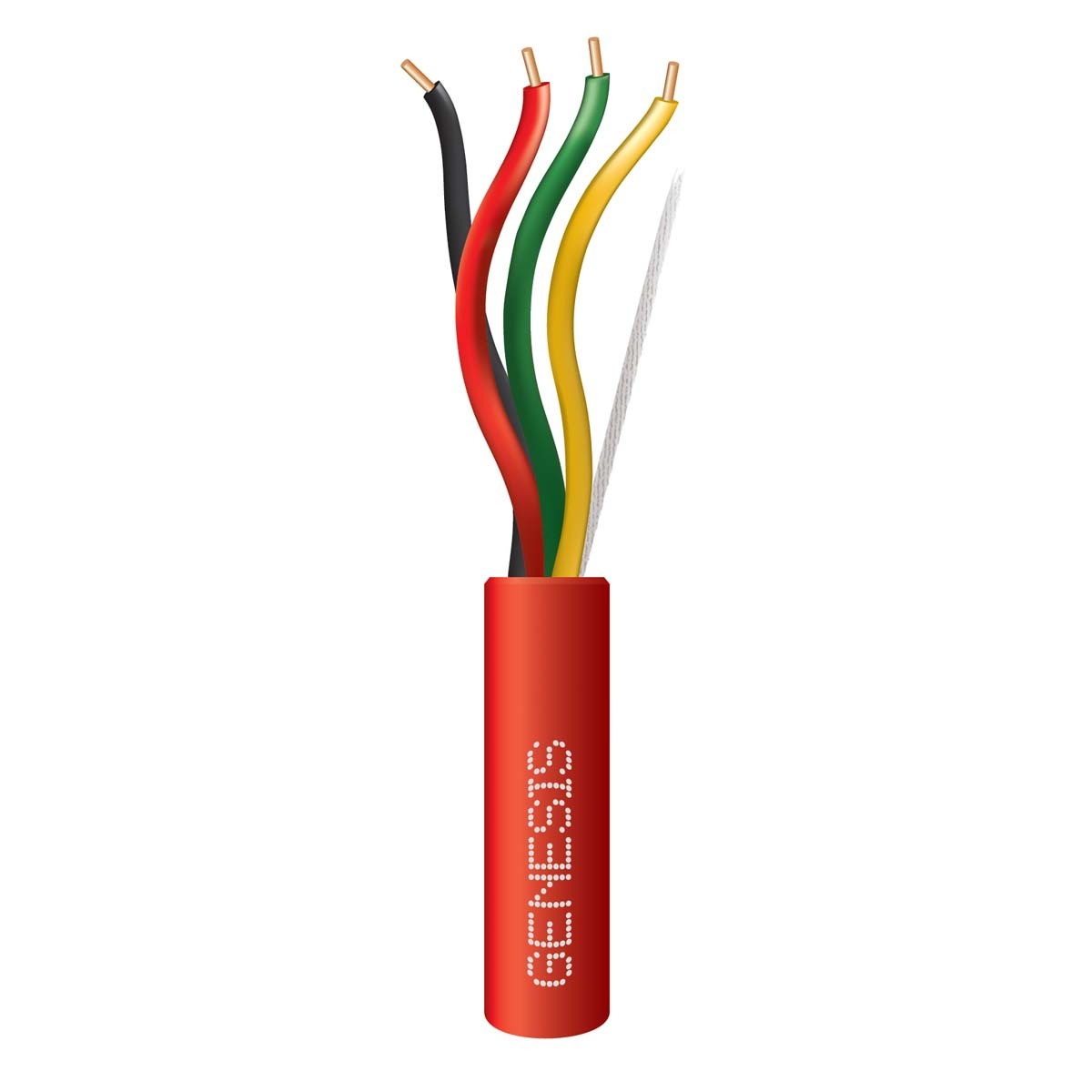 GENESIS CABLE | CABLE 18/4 SOLID CMP RED 1000 FT FPLP PB