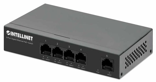 INTELLINET | Switch 5 Port Gigabit PoE + 40W