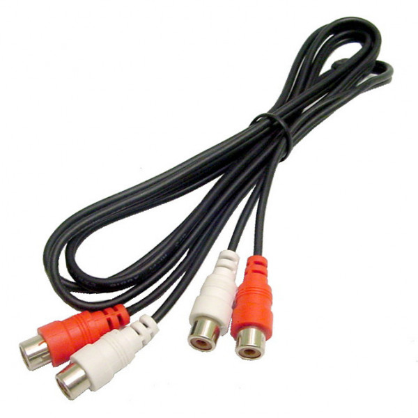 CALRAD | 2 RCA Females to 2
RCA Females Shielded Extension
Cable, 4 Ft. Long