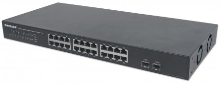 INTELLINET | Switch 24 Port Gigabit Rackmount 2 SFP