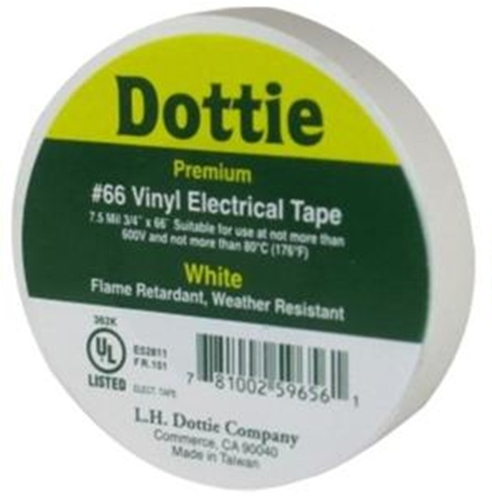 Ammo International | Tape WHITE GENERAL VINYL PVC 3/4&quot; X