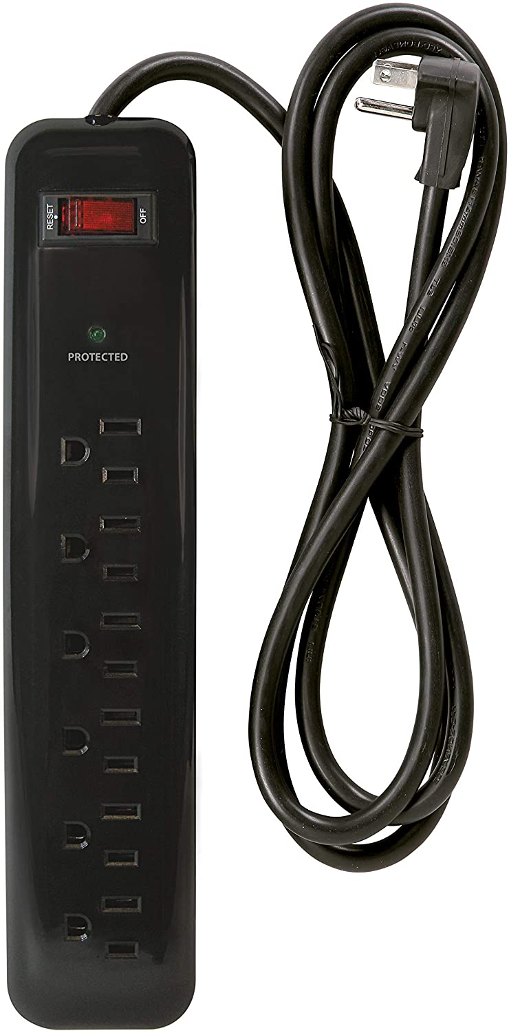 Prime Wire &amp; CAble | POWER STRIP/Surge Protector 6 OUTLET