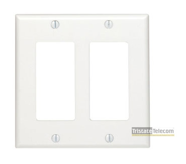 Wallplate Decora 2 Gang
Oversized White