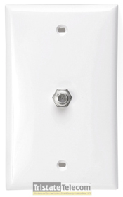 Leviton | Wallplate F Connector White