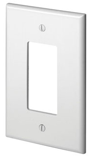 Wallplate Decora 1 Gang Oversized White