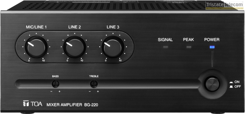 TOA | Amplifier/Mixer 35W
Three Input Auto Mut