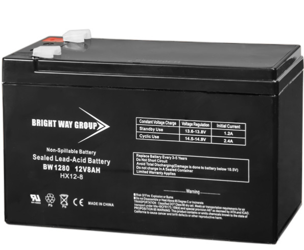 BRIGHT WAY GROUP | Battery 12V 12AH Sealed Lead Acid