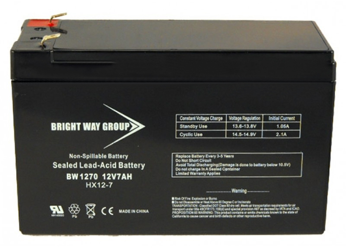 BRIGHT WAY GROUP | Battery 12V
7AH Sealed Lead Acid