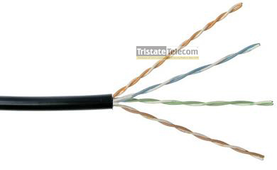 SCP | Cable Cat 5e 4 PR 1000&#39;
PVC Black PB