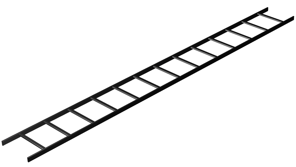 Middle Atlantic - Ladder Rack 10&#39;X 12&quot; Black