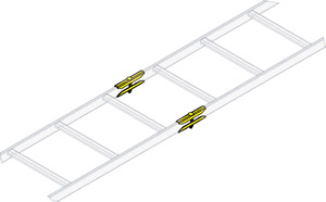Middle Atlantic - Ladder Rack End Splice hardware 1 Pair
