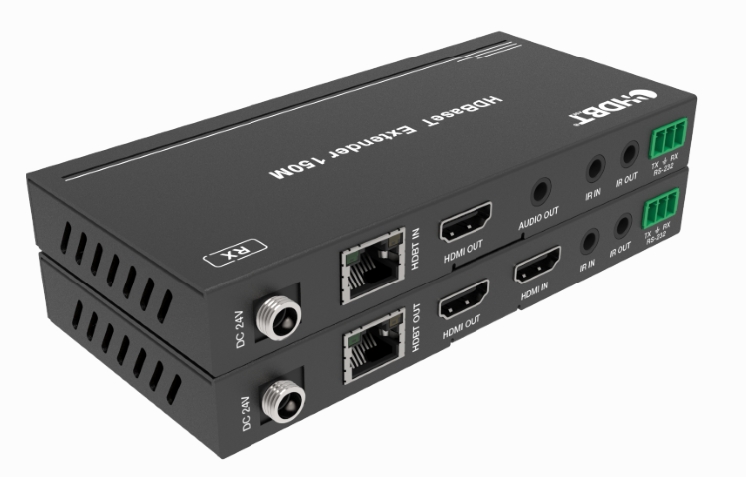 LIONBEAM | HDMI Extender Over Cat 5e 492FT IR PoC 4K Up to