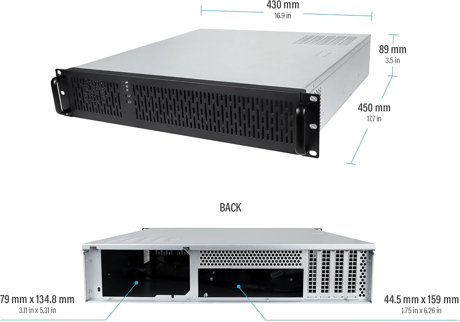 LIONBEAM | Economy CCTV SERVER  NVR RACKMOUNT 128 Cameras 2U 
