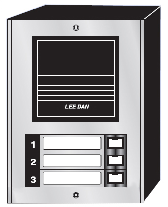 LEEDAN | Door Panel 3 Button Auminum Surface Moun