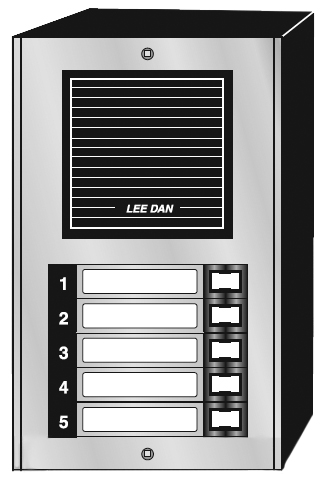 LEEDAN | Door Panel 5 Button
Auminum Surface Moun