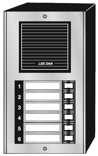 LEEDAN | Door Panel 6 Button
Aluminum Surface Mou