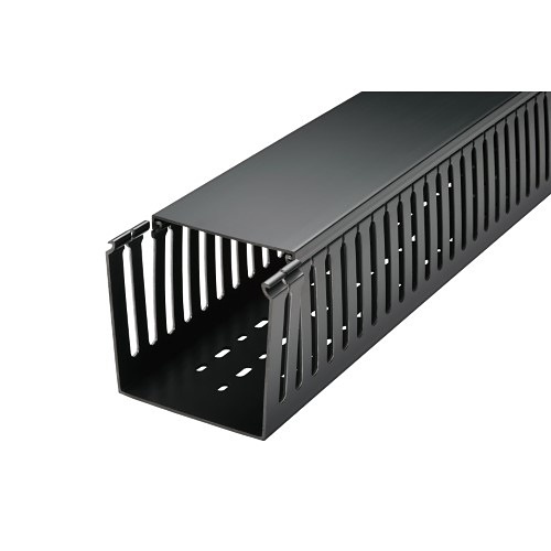 LIONBEAM - Finger Duct Raceway 6 Feet 2"X2" 2-Pack Black