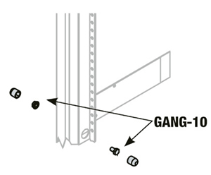 Middle Atlantic | RACK GANGING
HARDWARE FOR 10 RACKS