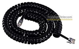 GOCABLES | 4 COND HANDSET CORD 25&#39; BLACK