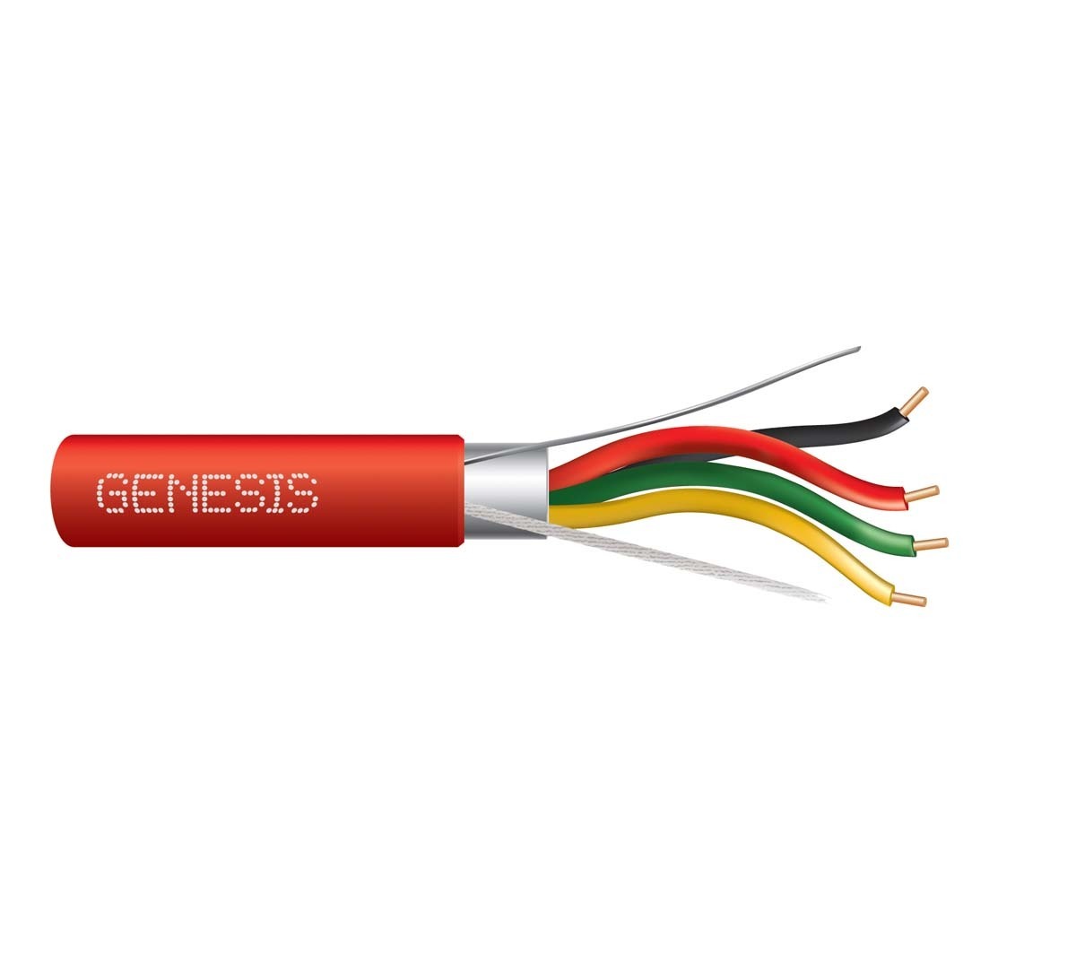 GENESIS CABLE - CABLE 16/4 SOL OAS RED 1000FT FPLR Reel