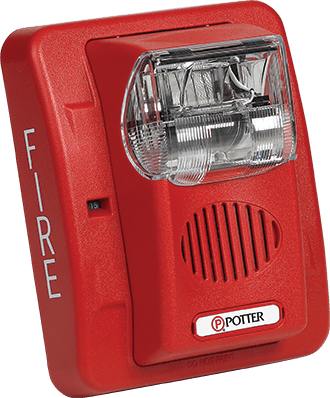 POTTER | Horn/Strobe Wall
Mount Red Selectable Candela