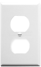 ICC | FACEPLATE, CLASSIC, DUPLEX, 1G WHITE