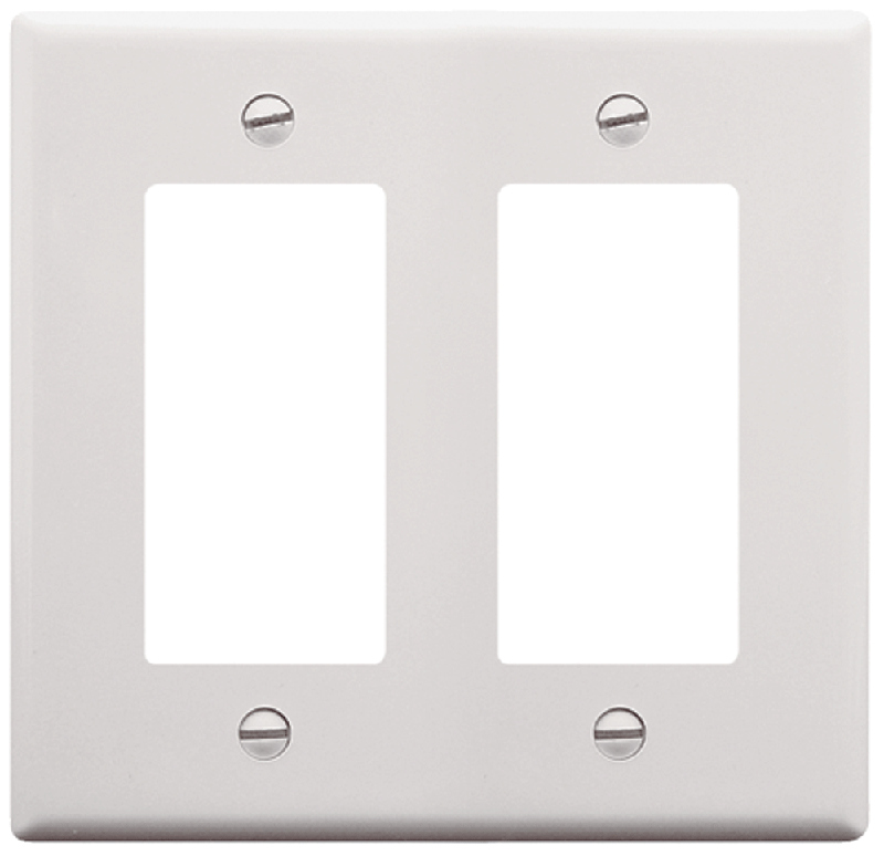 ICC | Wallplate Decora 2 Gang White